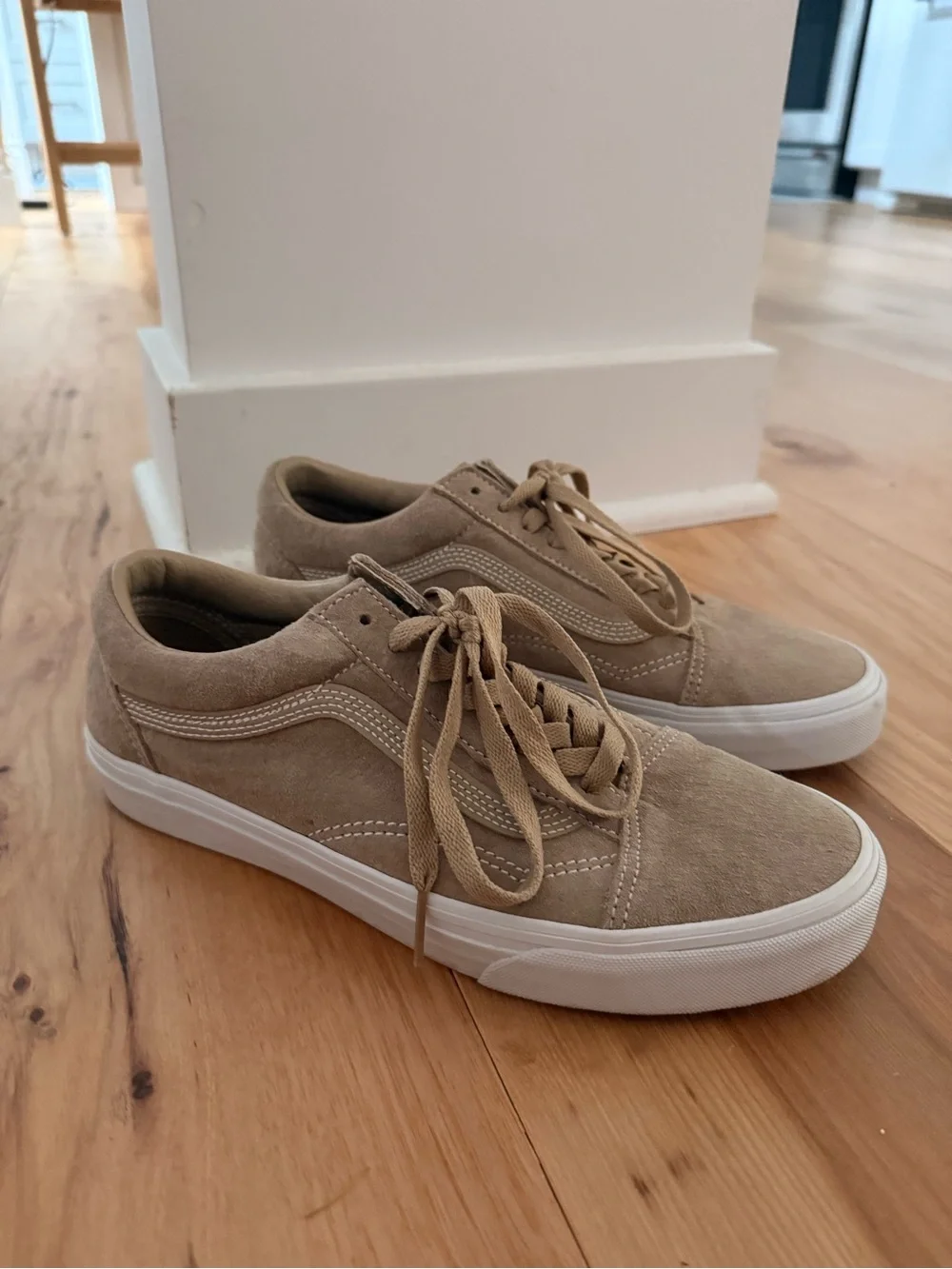 Van’s Old Skool Suede Low-Top Sneakers in brown suede 9.5 men, 11 women.